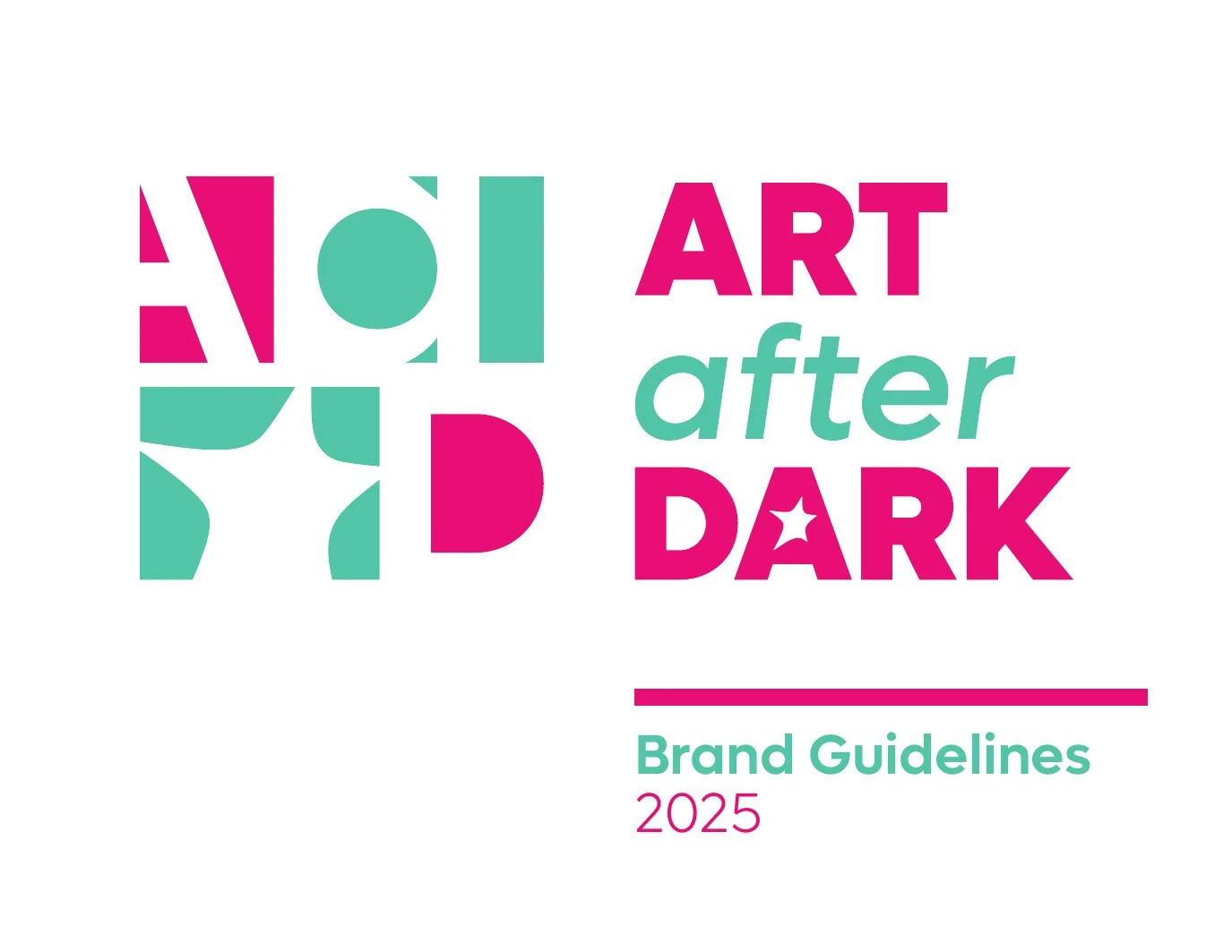 Art After Dark brand guidelines cover