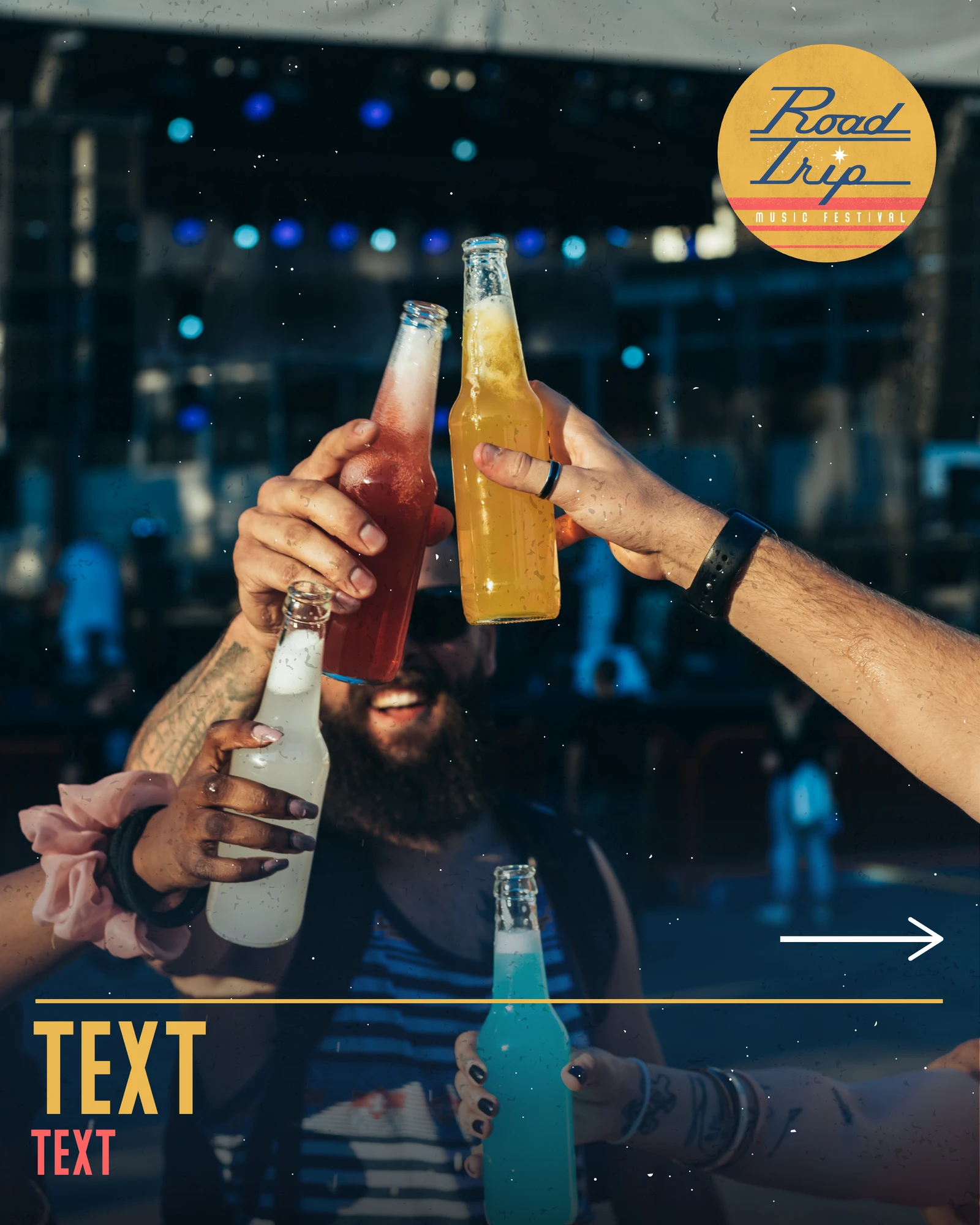 RoadTrip Instagram template with modular campaign graphics